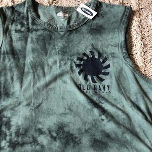NWT Teal Tie-Dye Tank Top